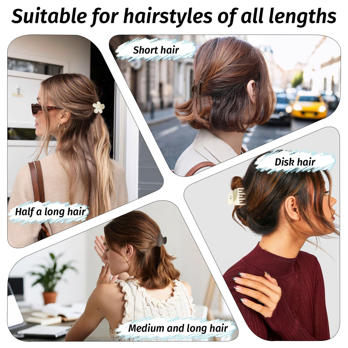 Drnytunk clip hinge and teeth detail showing rounded edges for hair safety
