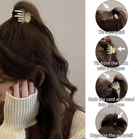 Drnytunk clip on bathroom vanity during skincare routine, keeps hair away