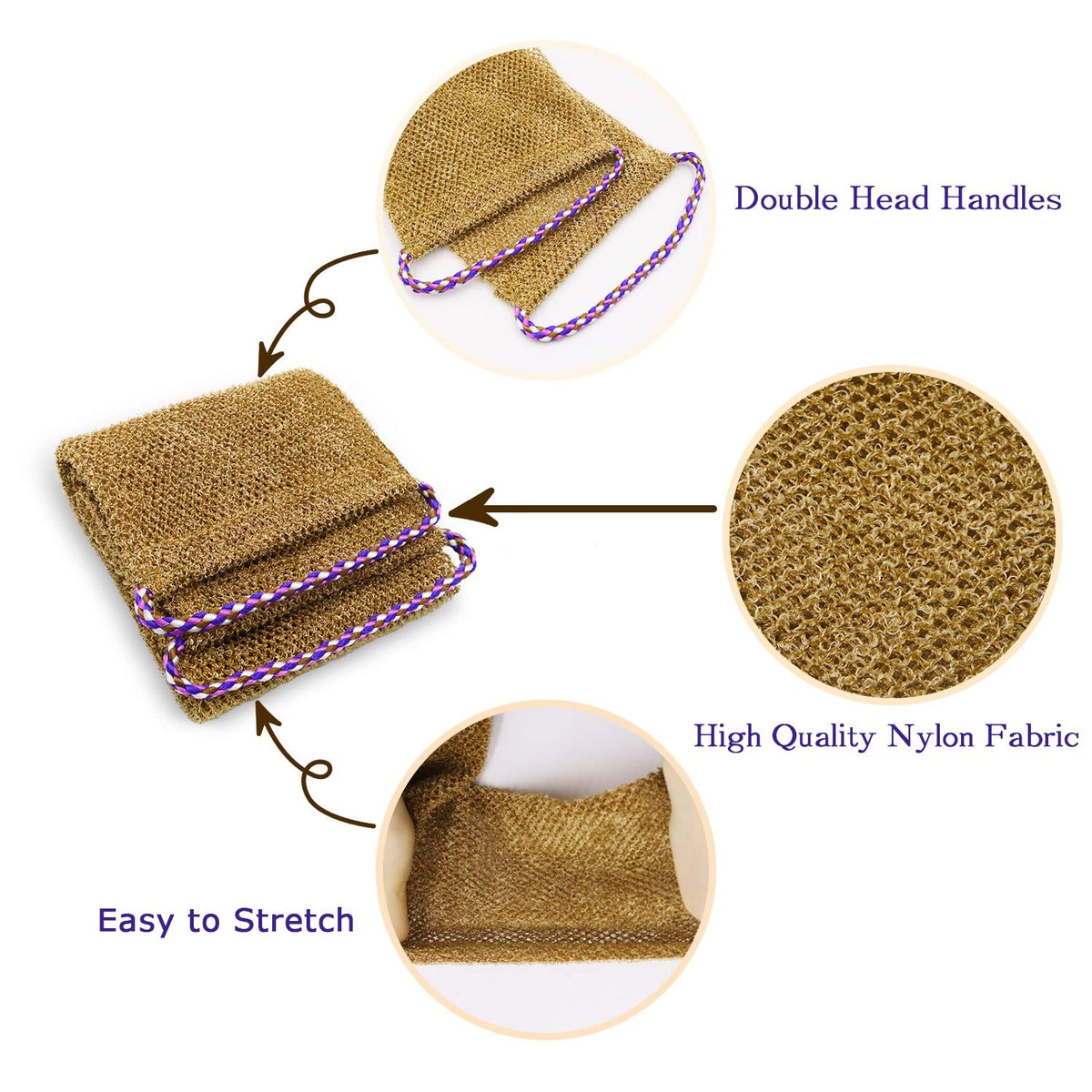 Dr.Pedi close-up of nylon mesh texture for effective exfoliation benefit