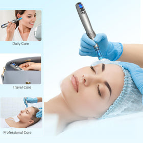 Dr.pen M8S with packaging and manual emphasizing clear instructions and hygiene