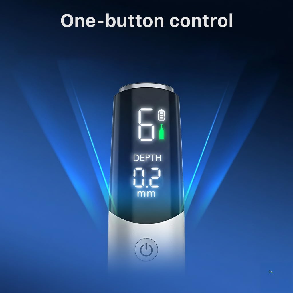 Dr.pen M9 in hand demonstrating safe, controlled gliding for improved absorption