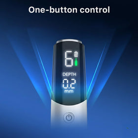 Dr.pen M9 in hand demonstrating safe, controlled gliding for improved absorption