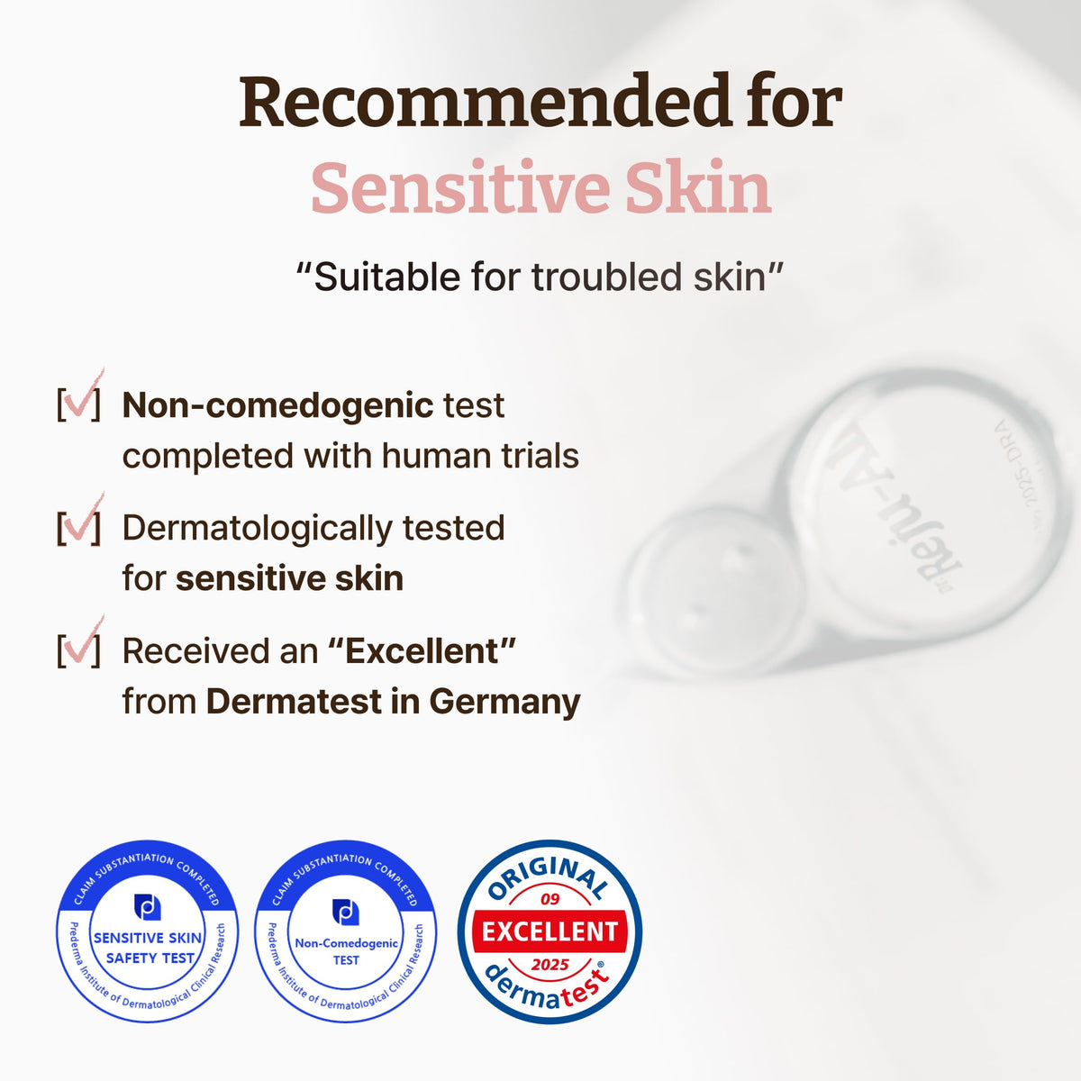 Dr.Reju-All gel spread on skin showing dewy finish and immediate hydration benefit