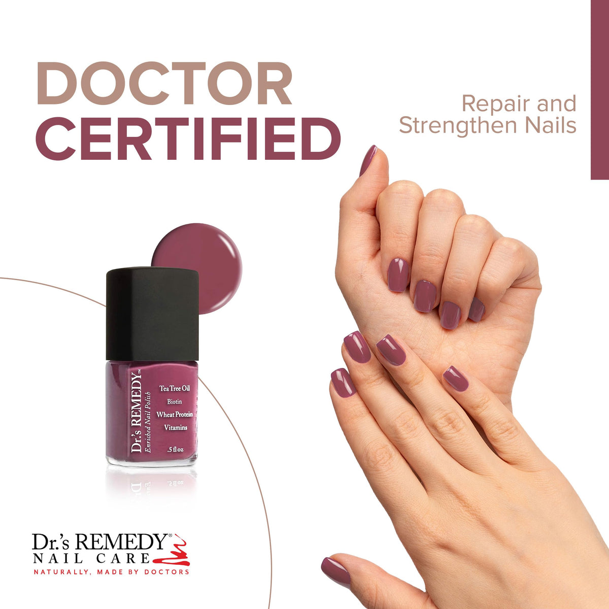 Dr.'s Remedy Brave Berry, Resilient Rose and Total Glaze together for versatile looks
