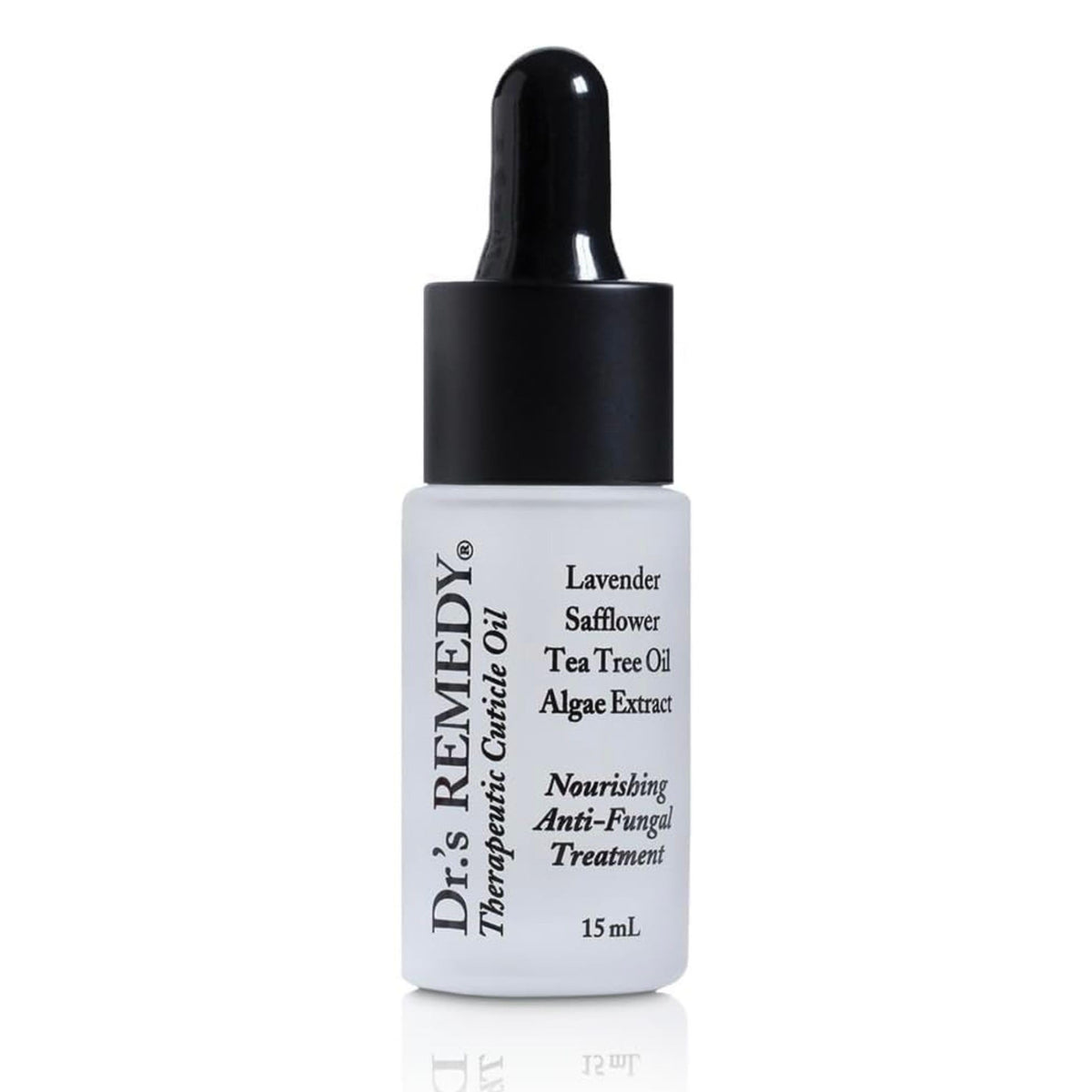 Dr.'s Remedy bottle front view showing label and compact size for travel
