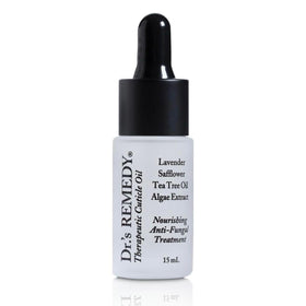 Dr.'s Remedy bottle front view showing label and compact size for travel