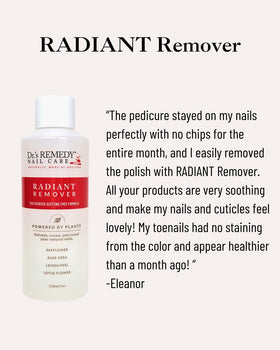 Dr.'s Remedy size comparison beside hand demonstrating travel-friendly benefit