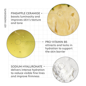 Drunk Elephant B-Hydra applied on hand to show spreadability and immediate smoothing benefit