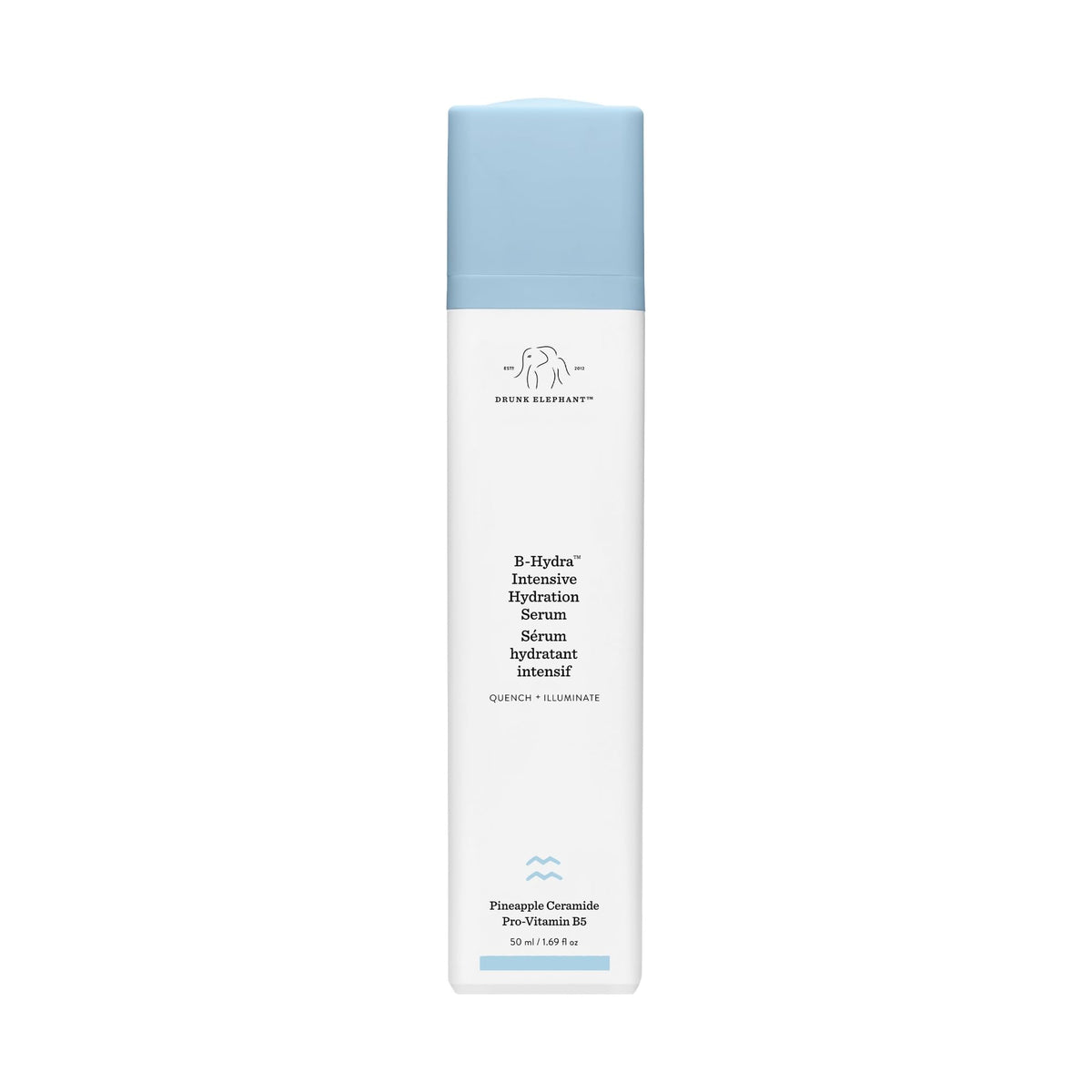 Drunk Elephant B-Hydra front bottle showing label and size for clear identification and confidence