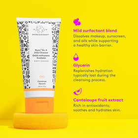 Drunk Elephant bottle beside a passport showing travel-size portability benefit