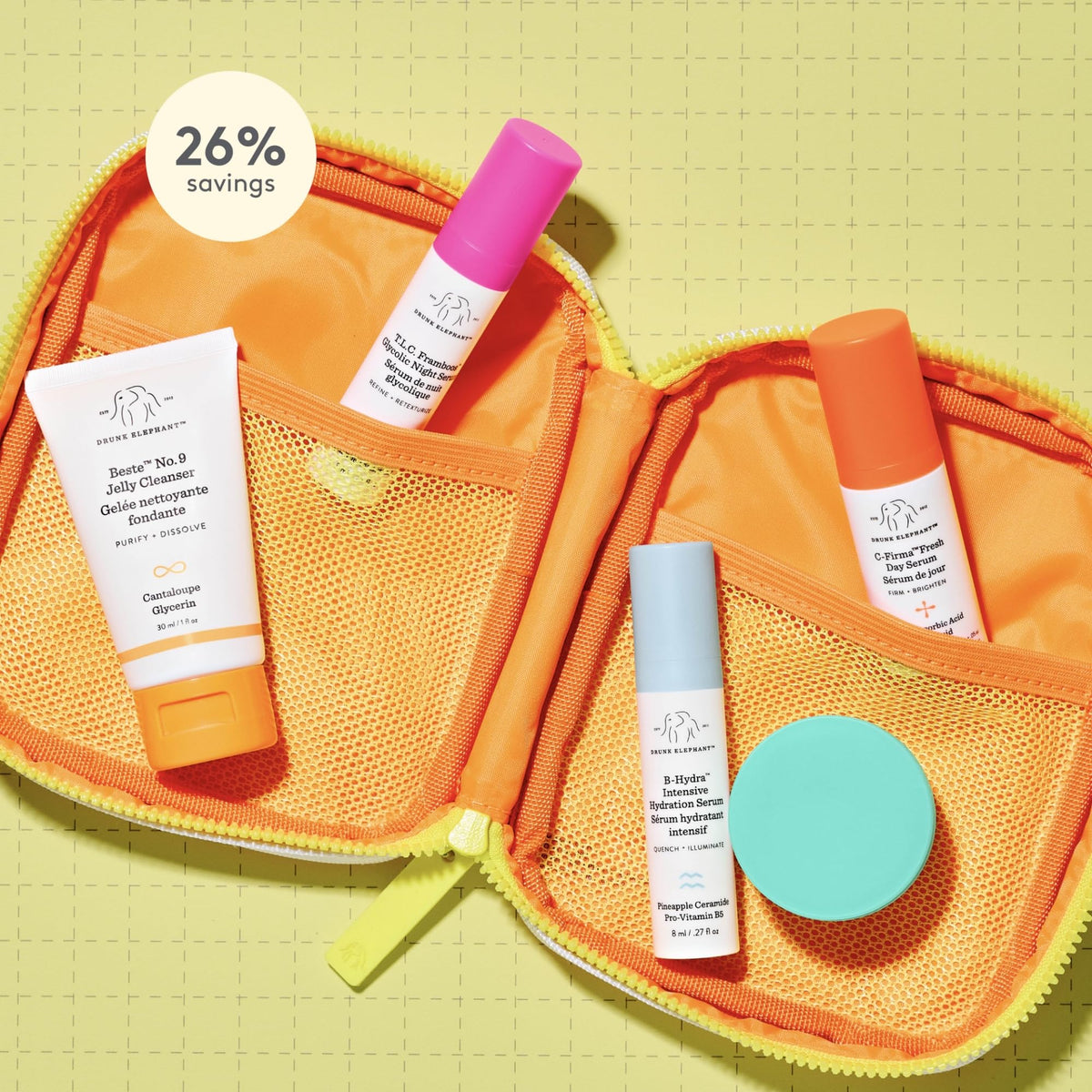 Drunk Elephant Beste No.9 cleanser close-up showing gel texture and gentle cleansing benefit