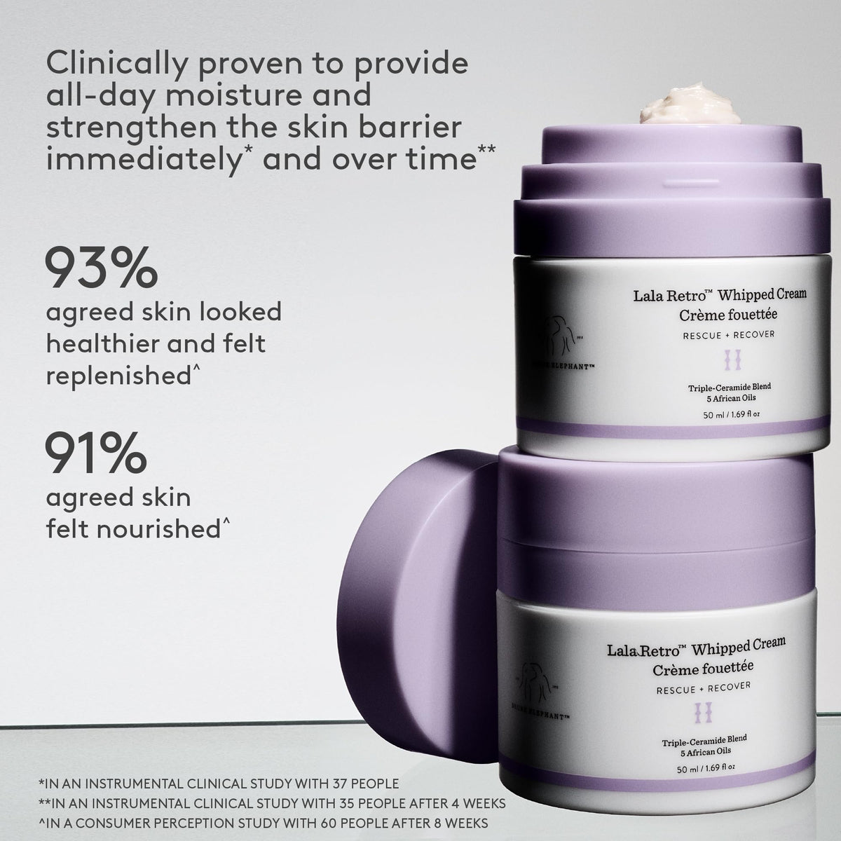 Drunk Elephant ceramide ingredient visualization highlighting barrier support