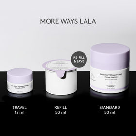 Drunk Elephant jar next to a serum bottle showing layering in a morning routine
