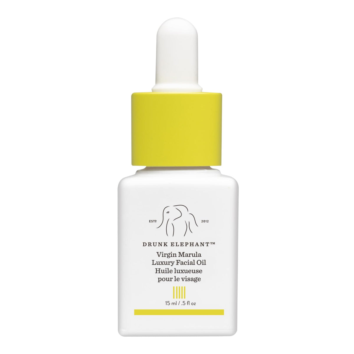 Drunk Elephant front packaging showing compact 15ml bottle and clean design for travel-friendly hydration