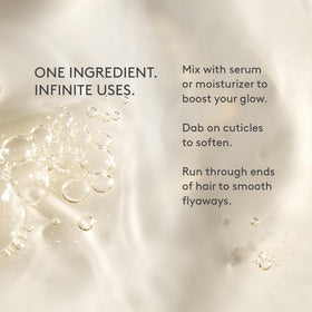 Drunk Elephant label close-up showing virgin marula ingredient and clean formulation benefit