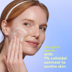 Drunk Elephant hand dispensing cleanser illustrating easy, no-fuss use