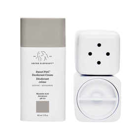 Drunk Elephant cream texture close-up highlighting smooth, hydrating finish