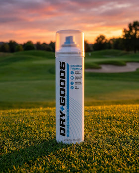 Dry Goods applied to athlete's thighs during activity to prevent chafing and irritation
