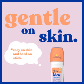 Dry Idea clear dry finish detail illustrating quick-drying, non-sticky protection