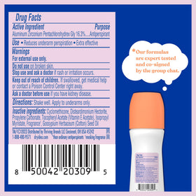 Dry Idea ingredient label close-up highlighting hypoallergenic formula