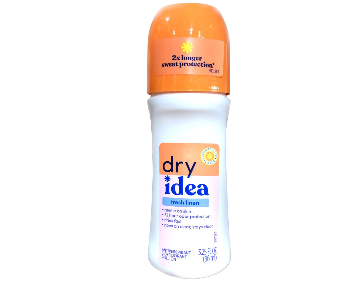 Dry Idea close-up of cap and roller demonstrating smooth application benefit