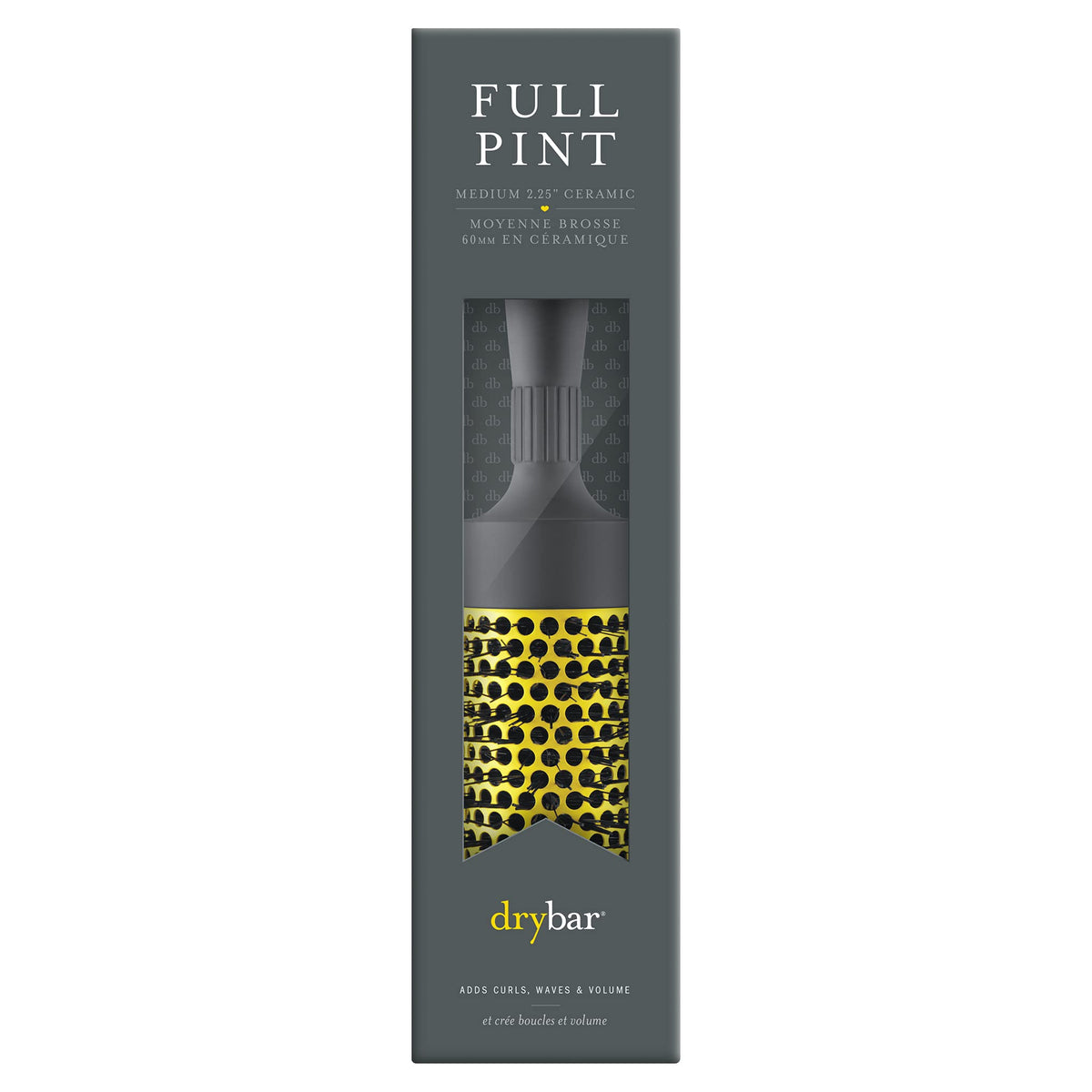 Drybar ceramic barrel close-up illustrating venting for even heat