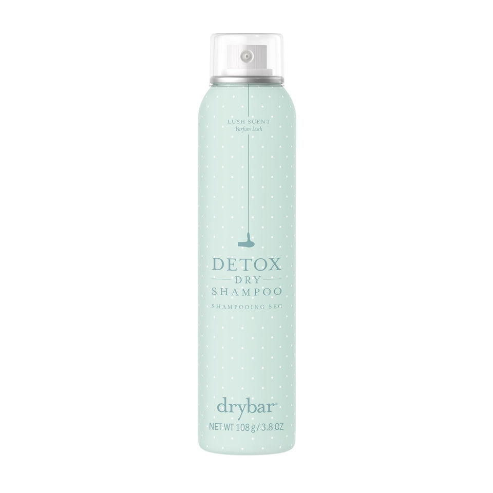 Drybar Detox front packaging showing can and branding for quick refresh benefit