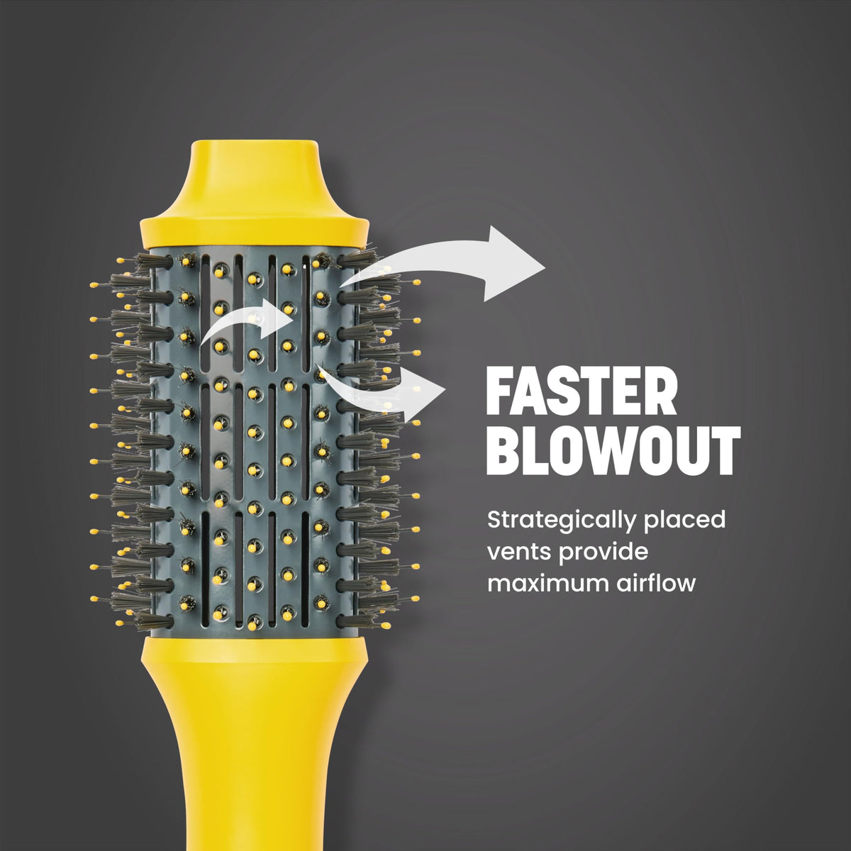 Drybar Double Shot side profile highlighting curved edges for smoothness