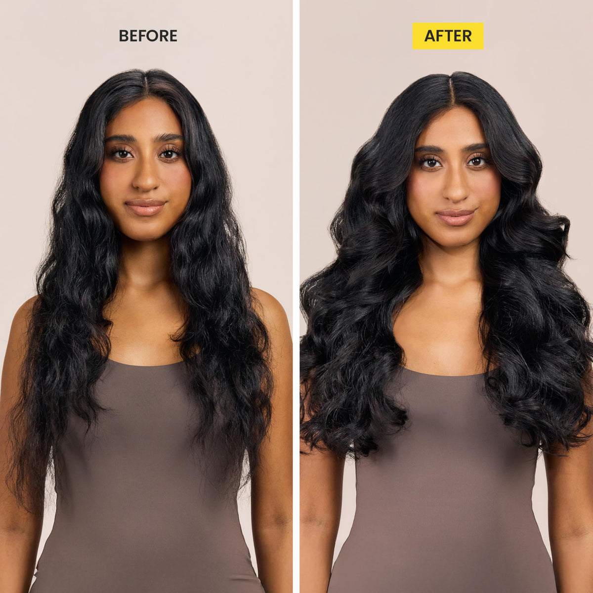 Drybar Hot Toddy ingredients display with marula oil and rice protein benefits