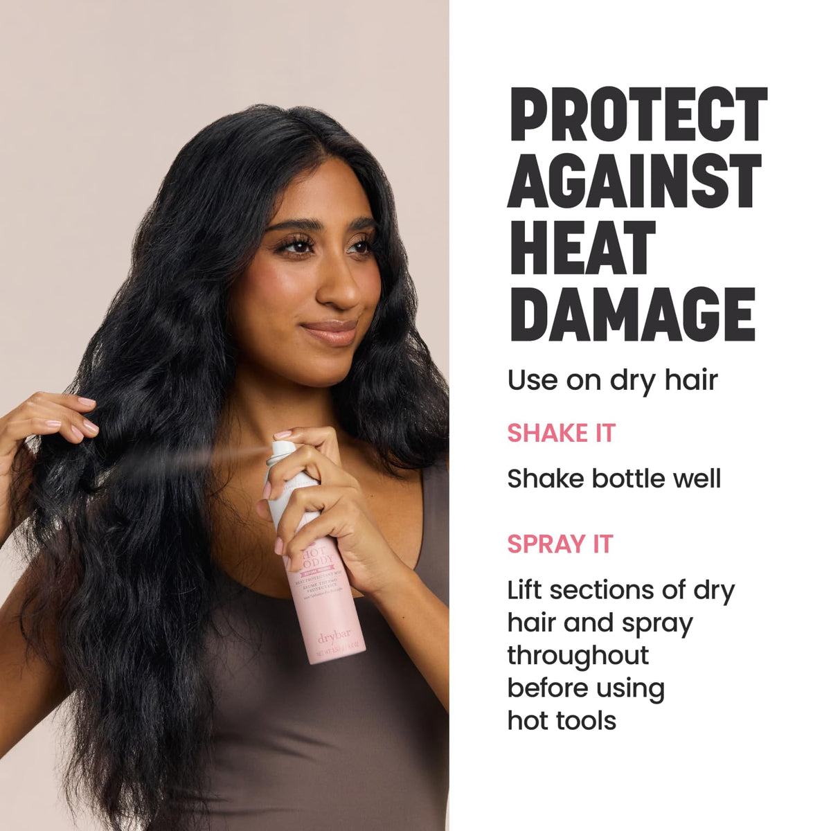 Drybar Hot Toddy tucked inside travel bag for on-the-go styling convenience