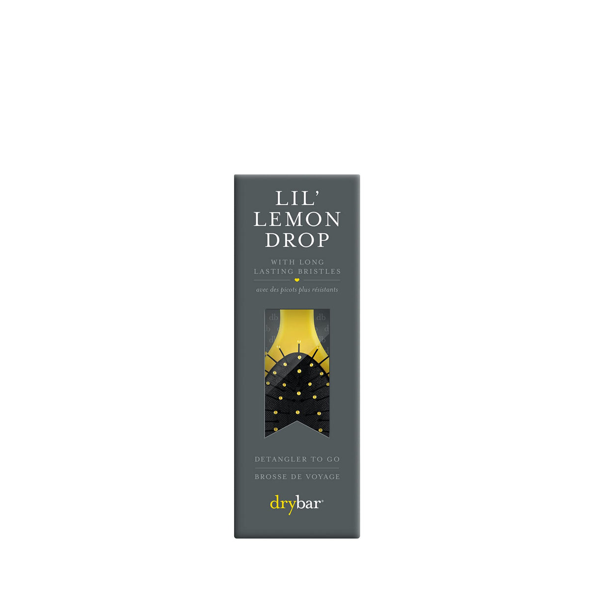 Drybar Lil' Lemon Drop close-up of flexible bristles that detangle without tugging