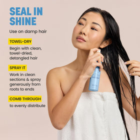 Drybar after blowout showing high-shine, smooth finish