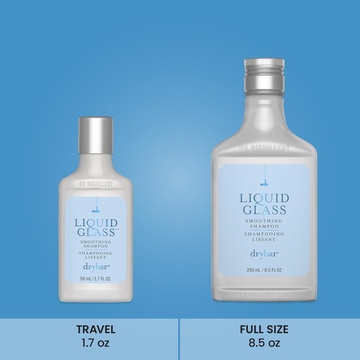 Shiny, smooth blowout result after using Drybar shampoo showing sleek, frizz-reduced hair