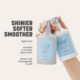 Drybar conditioner cream texture on hand illustrating lightweight hydration