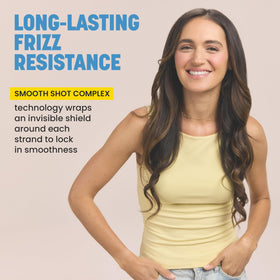 Close-up of Drybar label and instructions emphasizing usage guidance for optimal results