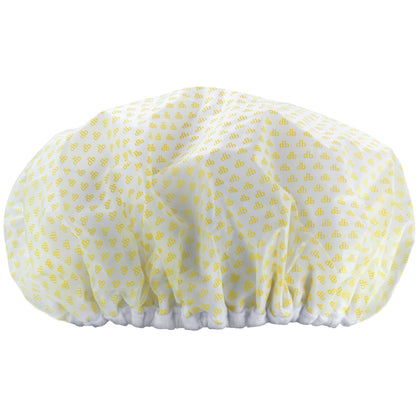 Drybar shower cap front packaging showing extra-large size and protective design