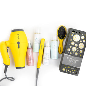 Drybar shower cap in bathroom showing use while showering to protect blowout