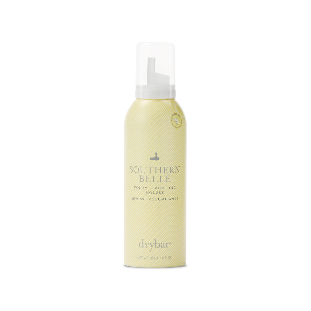 Drybar Southern Belle front packaging showing can and branding for easy identification and appeal