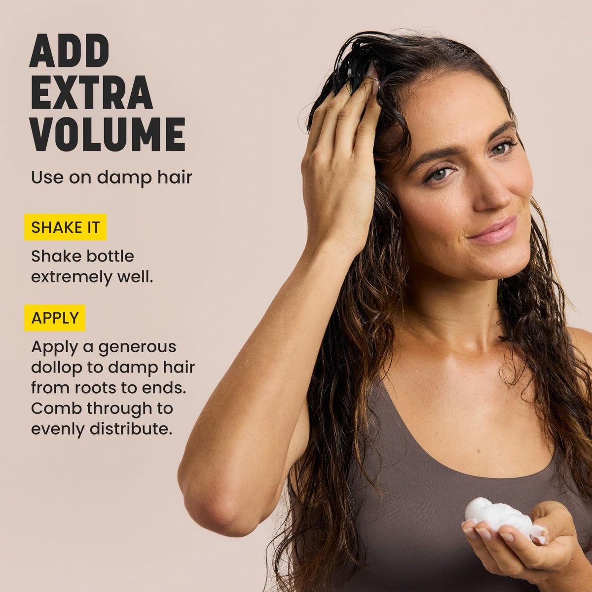 Drybar Southern Belle with pracaxi oil visual emphasizing smoothing properties and added shine