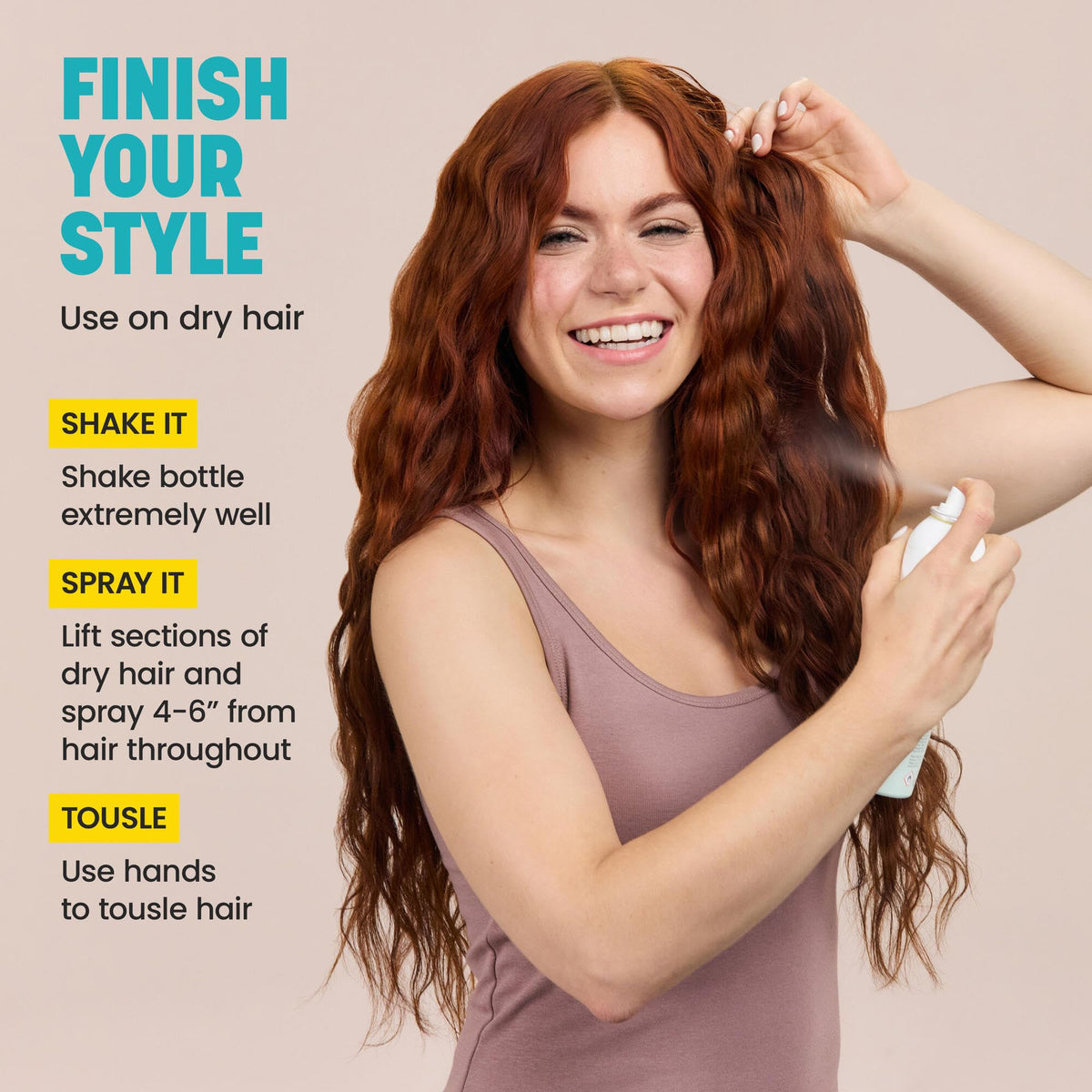 Drybar Triple Sec used during blowout adding lift and natural body
