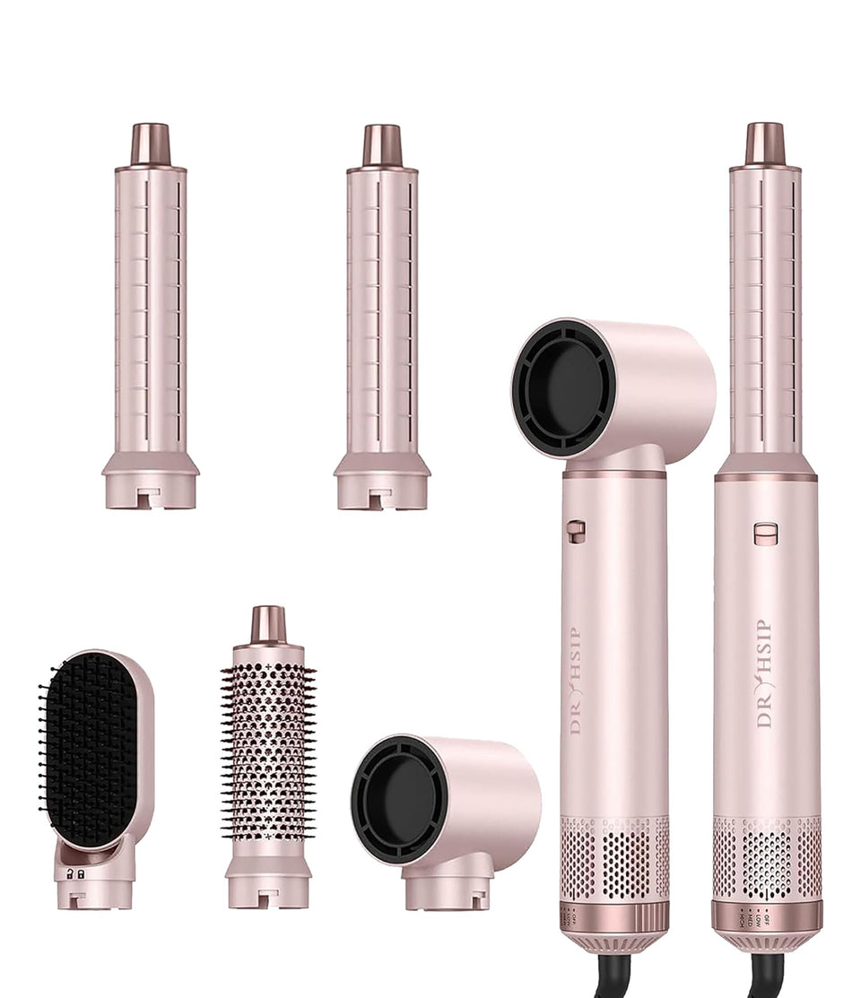 Dryhsip front view pink showing compact design and easy grip for comfortable styling