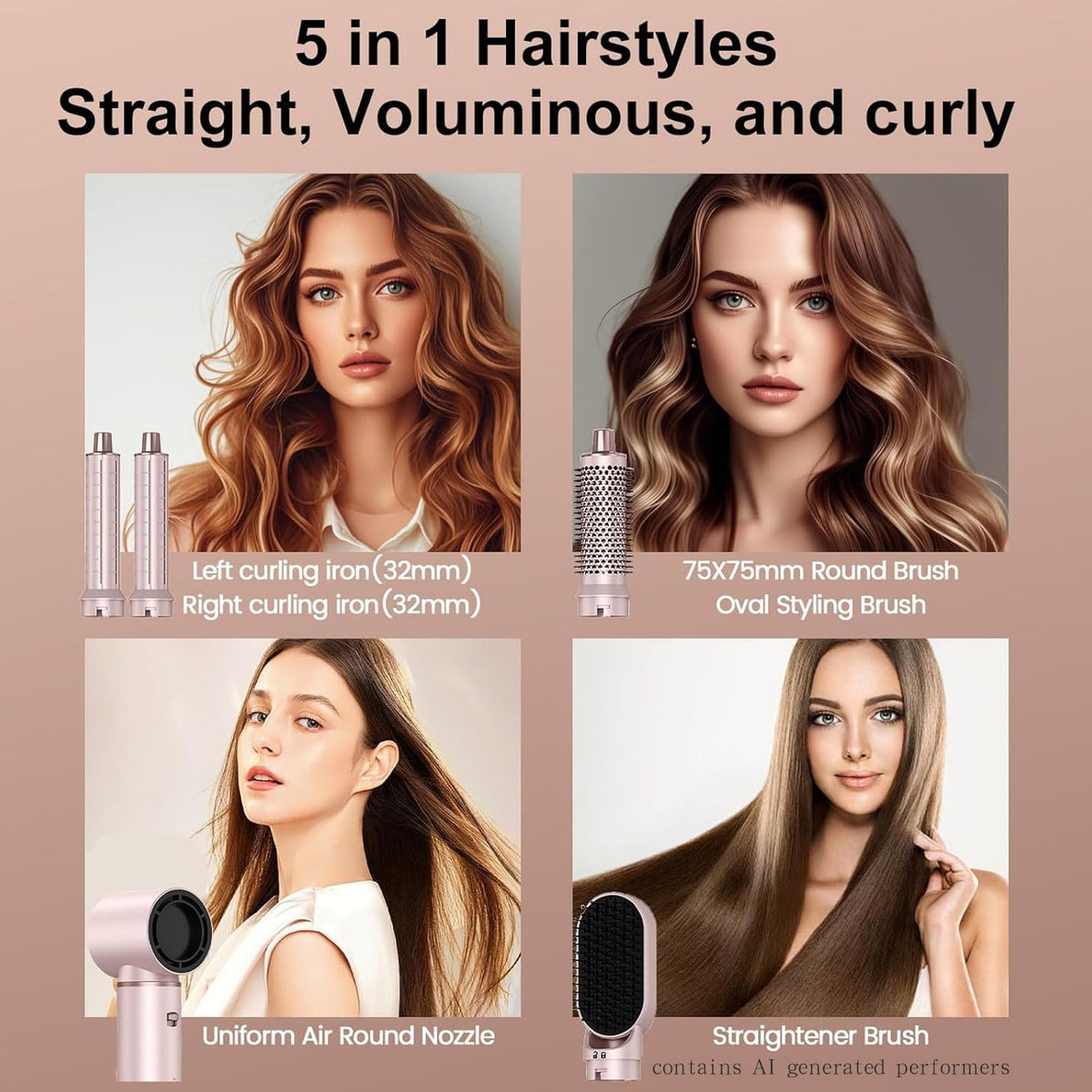 Dryhsip curling attachment in use creating soft waves for quick at-home curls