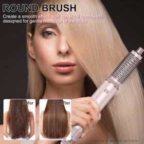 Dryhsip held in hand to show size and portability for travel-friendly styling