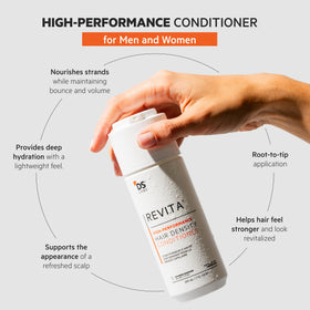 DS Laboratories conditioner pump and cap close-up for easy dispensing benefit
