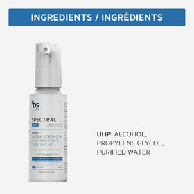 DS Laboratories bottle on bathroom shelf in lifestyle setting for daily routine visual