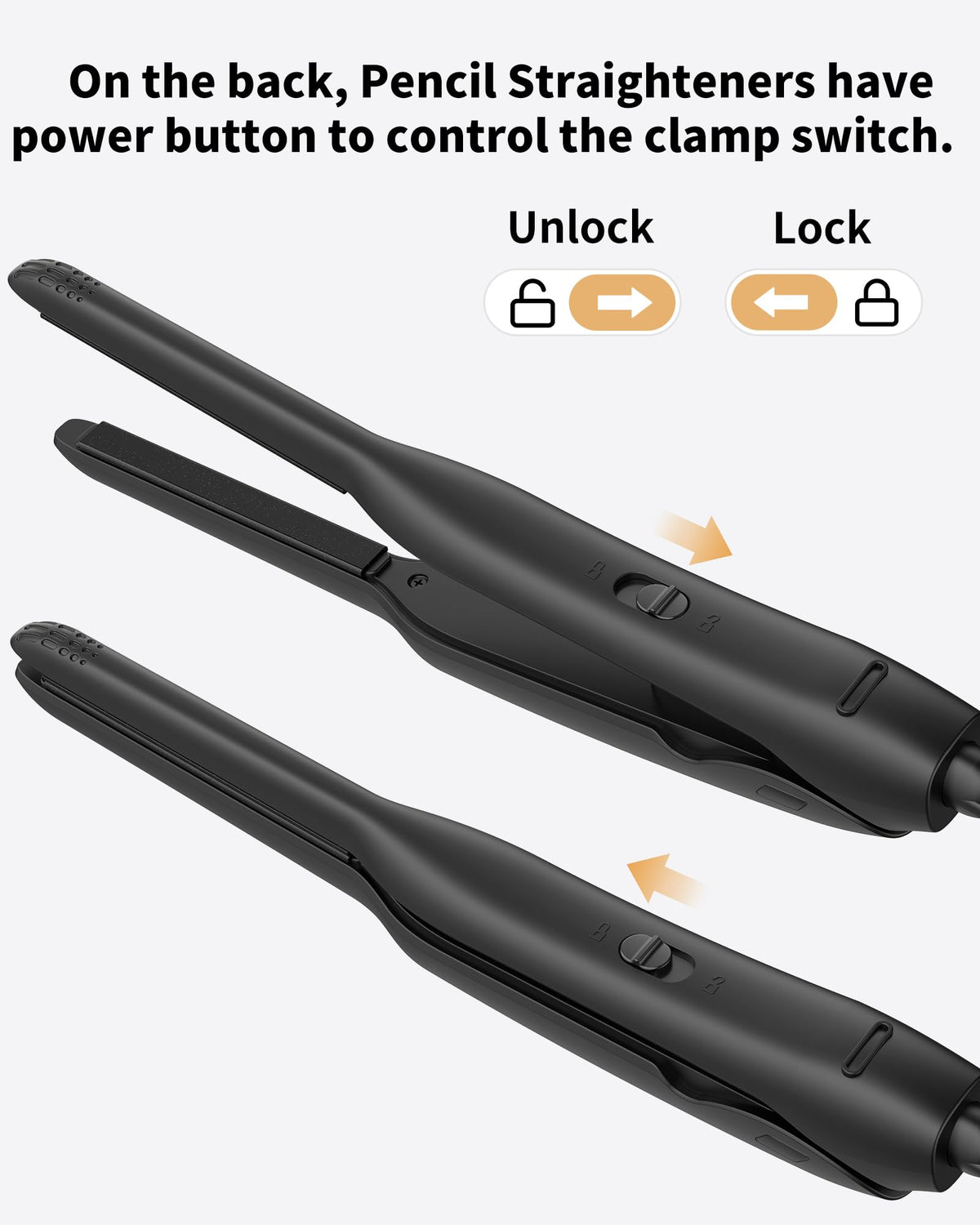 DSHOW curved handle and safety latch detail showing comfortable grip and space-saving lock