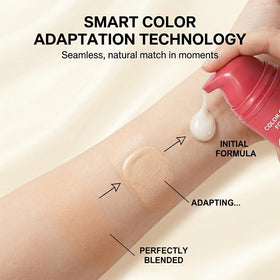 DTMIEAXN application on hand demonstrating color change and blendability