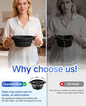 Dtuoen face bowl in use on a person showing immediate cooling and reduced puffiness benefit