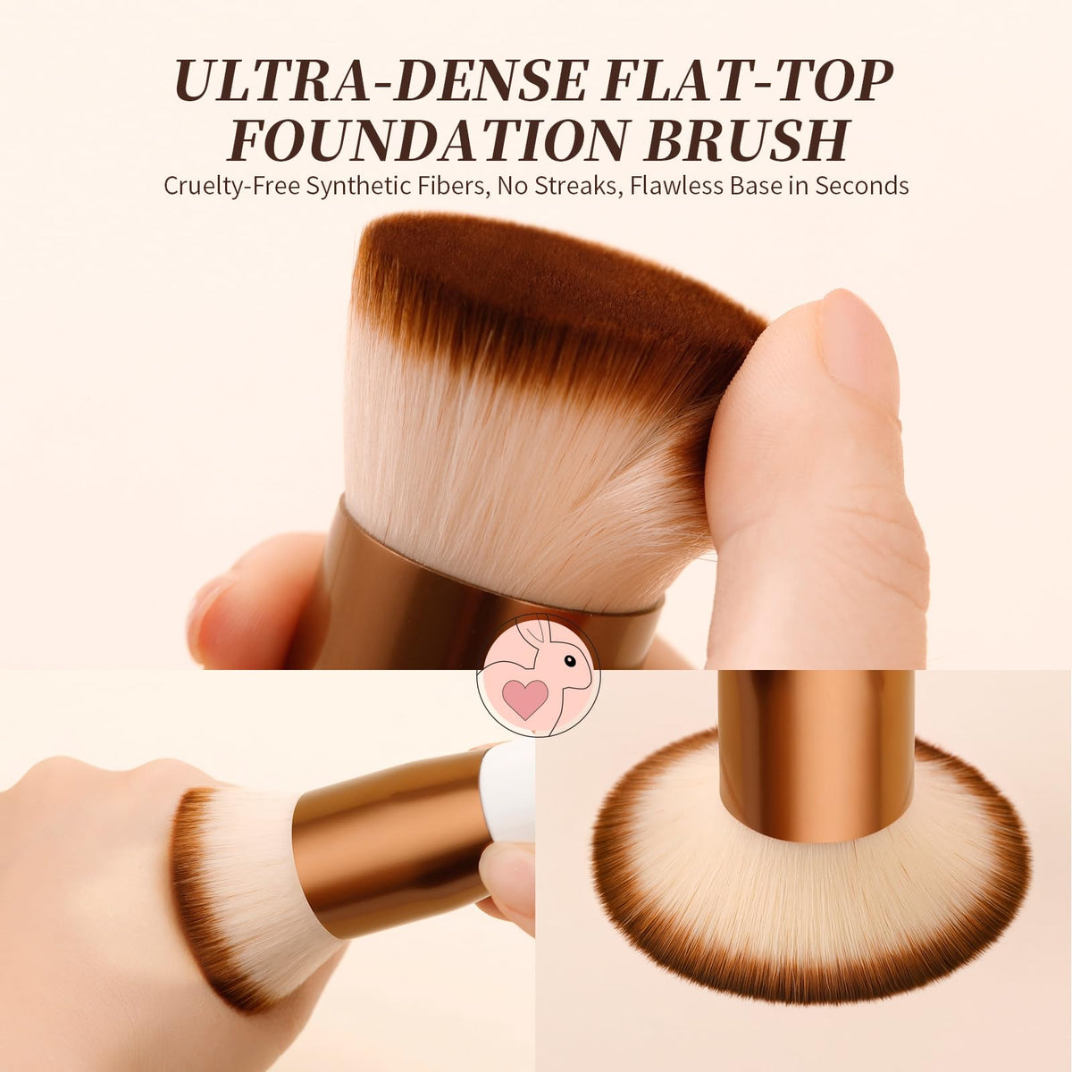DUcare rose golden ferrule close-up highlighting durable finish