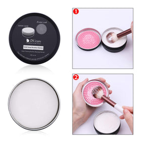 DUcare dry brushes after cleaning illustrating restored softness and shape retention